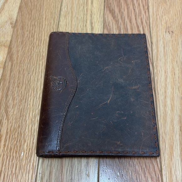 Vintage Brown Leather Notebook/Card Covet - Picture 1 of 6